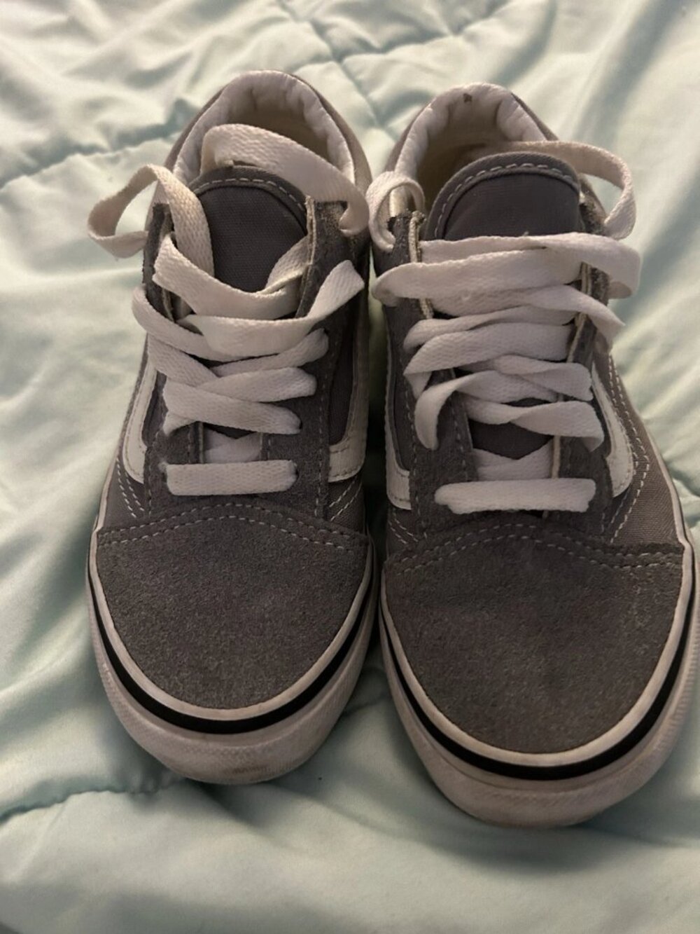 Vans Old Skool Pewter Shoes Kids Size 1